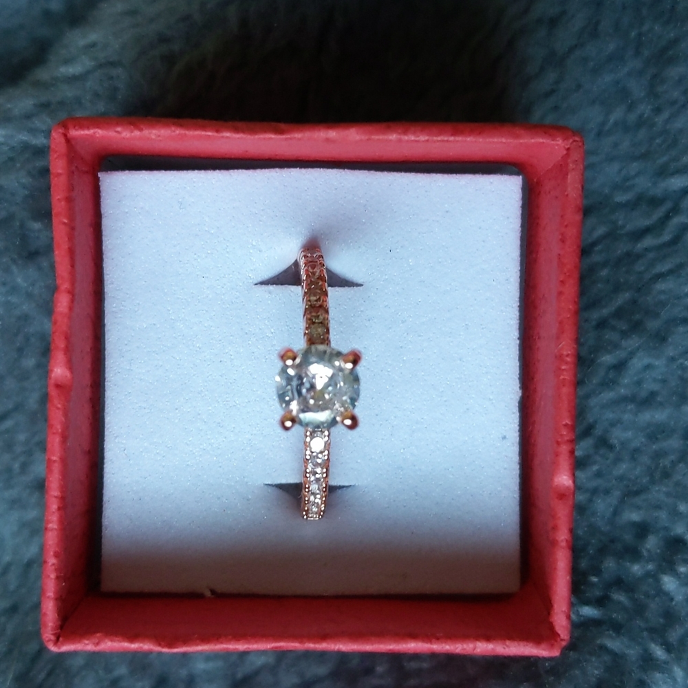 Cubic zirconia ring
